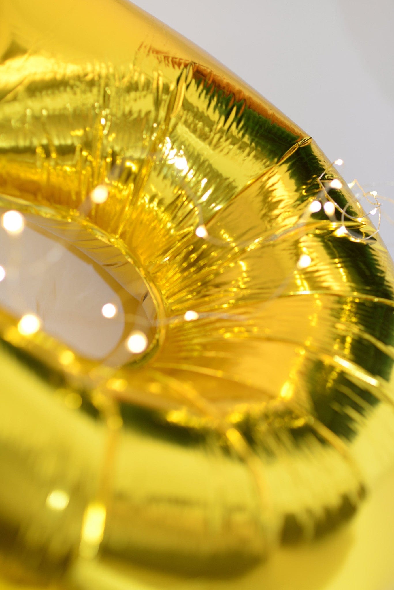 40" Giant Number Helium Foil Digit Balloon - golden - Decopompoms
