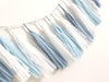 Baby Blue tassel garland - various lengths - Decopompoms
