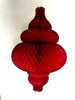 Paper honeycomb ornaments decorations | paper baubles | white Christmas decor | various shapes | centrepieces - Decopompoms