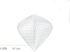 Paper honeycomb ornaments decorations | paper baubles | white Christmas decor | various shapes | centrepieces - Decopompoms