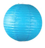 Turquoise Round Paper Lantern with LED light / no led light - Decopompoms