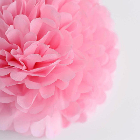 Baby pink tissue paper pom pom - Decopompoms