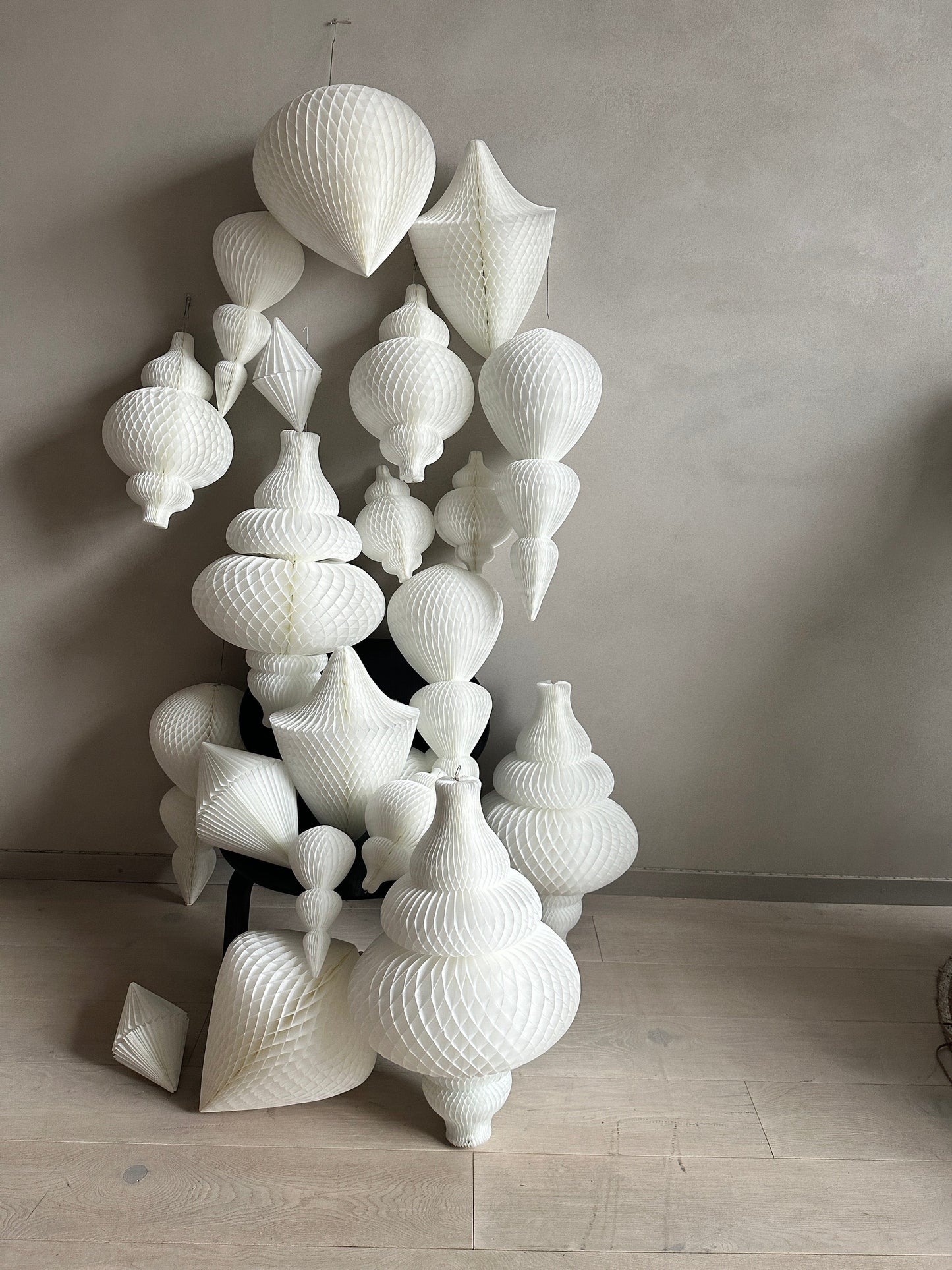 ready to ship White paper honeycomb decorations | Christmas decor | various shapes Active Restock requests: 0 paper fantasies