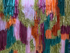 Pink Orange Burgundy Teal Gold Shimmer Fringe Backdrop Wall
