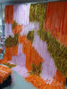Pink Orange Gold Shimmer Fringe Backdrop Wall