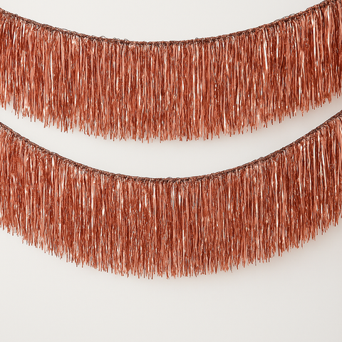 Rose gold Ceiling Fringe party garland tinsels