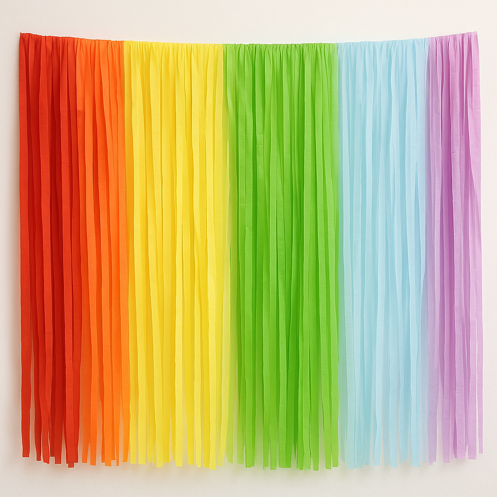 Custom Fringe Curtain Backdrop, Custom Color Party Decoration, Photo Booth Backdrop, Rainbow Streamer Wall, Wedding & Birthday Backdrop