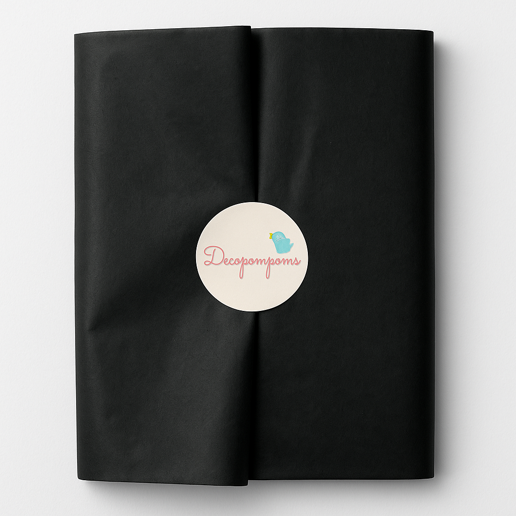 Black Tissue Paper Sheets – 20x30” Recycled Gift Wrap, Packaging & Craft Paper – Bulk 20 50 100 Pack
