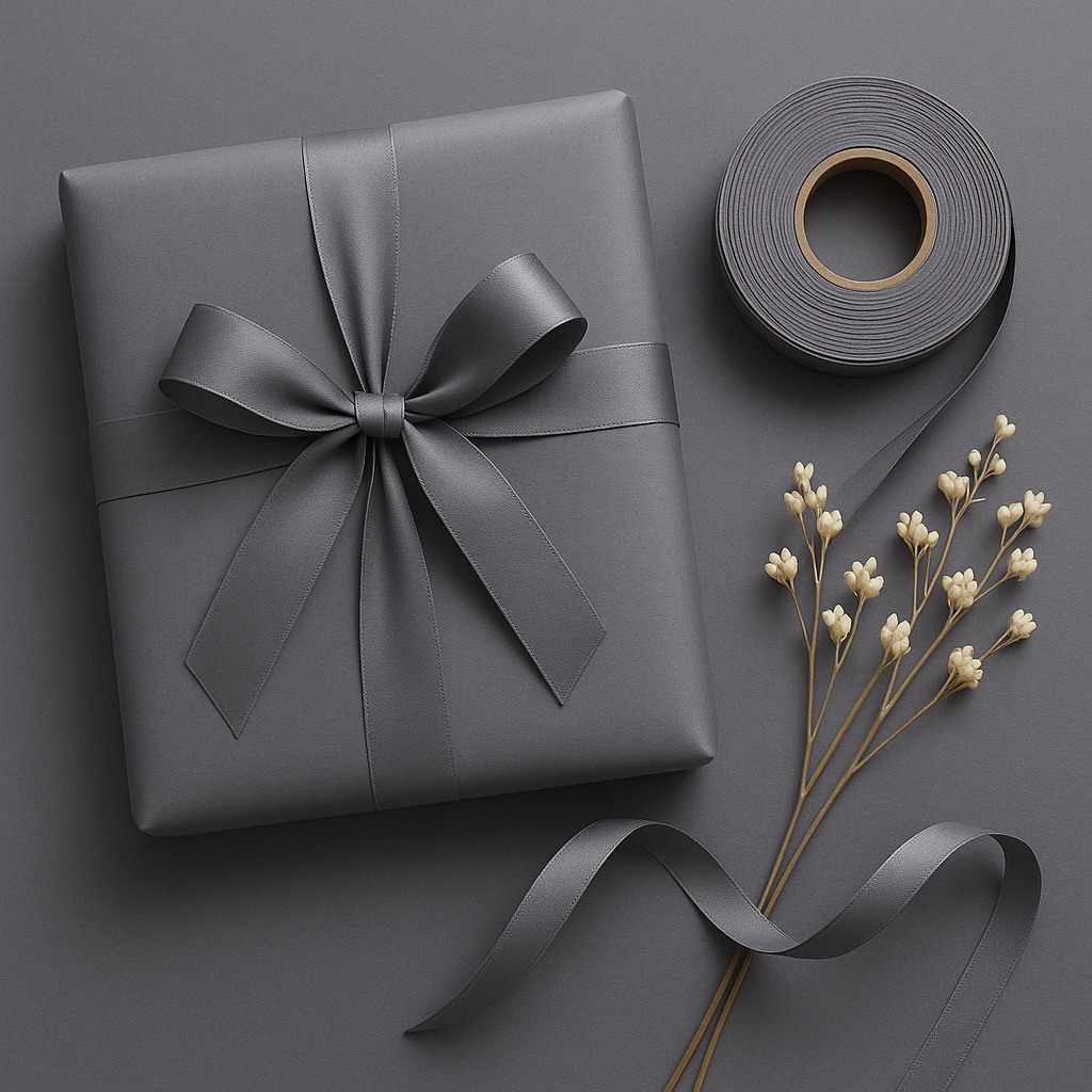 Shadow Grey Tissue Paper Sheets – 20x30” Recycled Gift Wrap, Packaging Filler, Eco Craft Supply, Bleed-Resistant Wrapture Paper