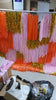 Fringe Wall Backdrop Light Pink Orange Gold Party Photo Backdrop