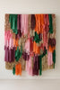 Pink Orange Burgundy Teal Gold Shimmer Fringe Backdrop Wall