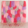 Pink, Silver & Lilac Fringe Backdrop, Streamer Photo Wall
