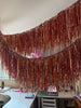 Rose Gold Ceiling Fringe Garland Backdrop