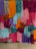 pink, orange, lilac, blue party Fringe wall Backdrop, customisable