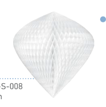 Paper  honeycomb ornaments decorations 67cm / 26 " paper baubles white Christmas decor | various shapes | centrepieces