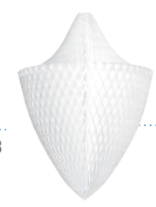 Paper  honeycomb ornaments decorations 67cm / 26 " paper baubles white Christmas decor | various shapes | centrepieces