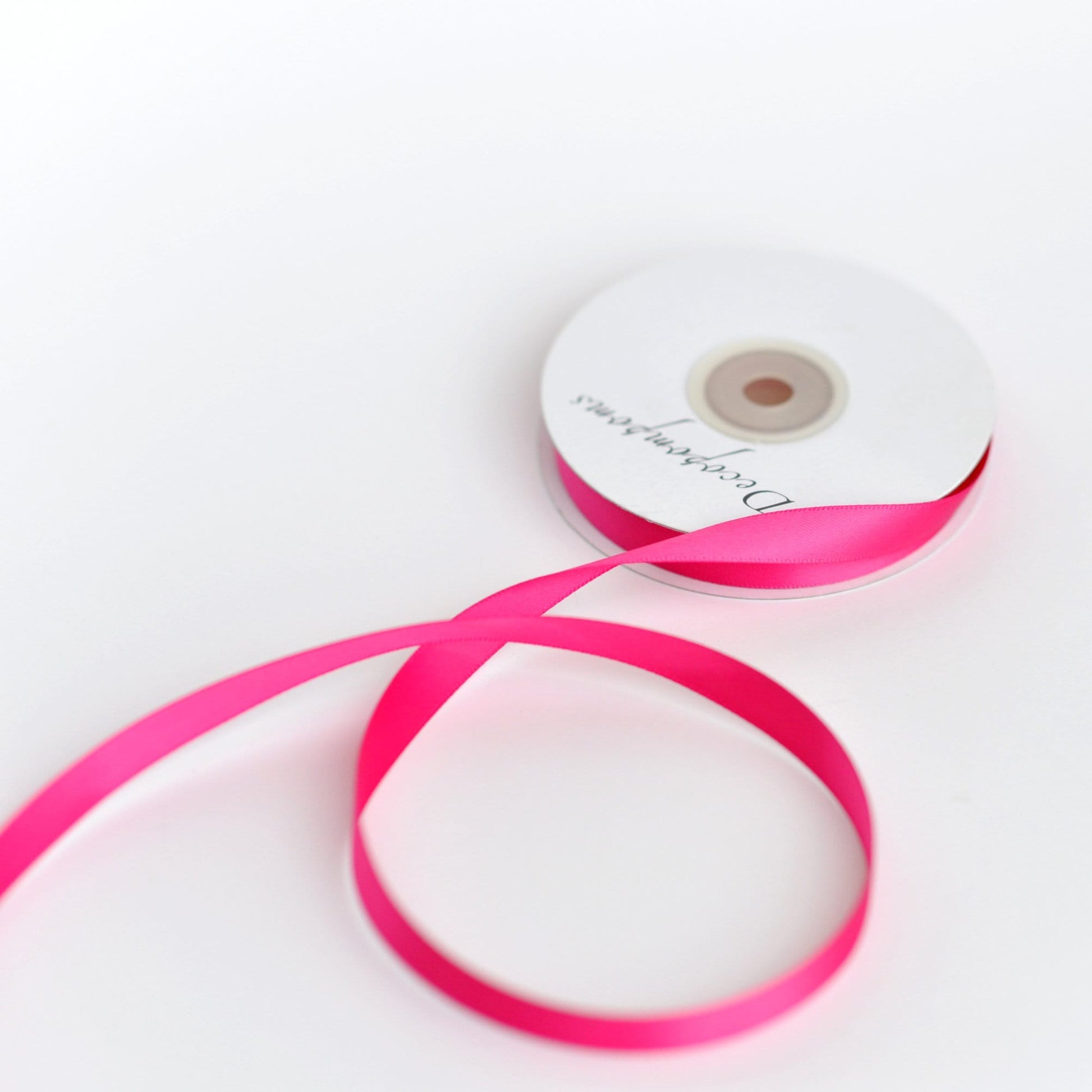 Hot pink double sided satin ribbon full roll 25m 6 / 12 mm Bright pink Gift Wrap ribbon pink Ribbon Gift Ribbon Decoration Wrapping 25