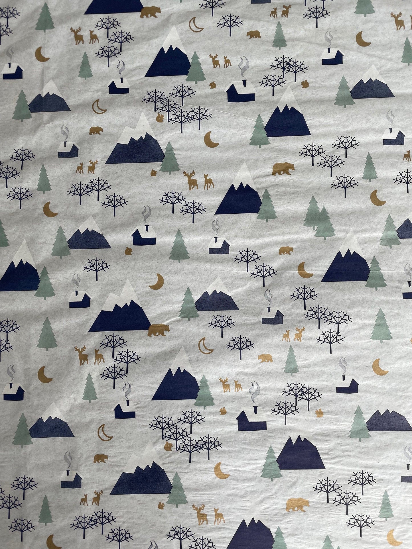 Alpine holidays Wrapping Paper - Christmas gift wrap tissue paper sheets - High quality - eco friendly wrapping - packaging- 10sheets