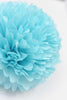 physical Aqua blue and pink paper pom poms party decorations 12 psc paper flowers Wedding,  gender reveal party, Birthday party, baby shower decor Decopompoms