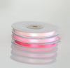 physical Azalea double sided satin ribbon full roll 25m 6 / 12 mm Flamingo pink Gift Wrap ribbon pink Ribbon Gift Ribbon Decoration Wrapping Decopompoms