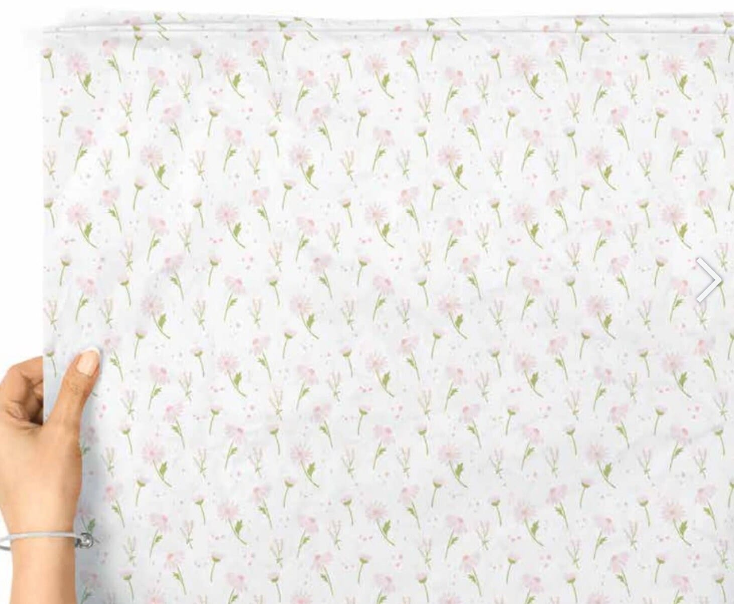 Blooming fields tissue paper sheets | floral gift wrapping paper - premium quality
