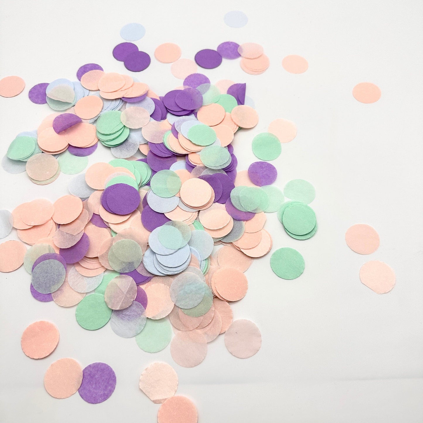Blush, lilac, mint and light blue pastel color paper confetti | mermaid party Biodegradable confetti for wedding, birthday, baby shower