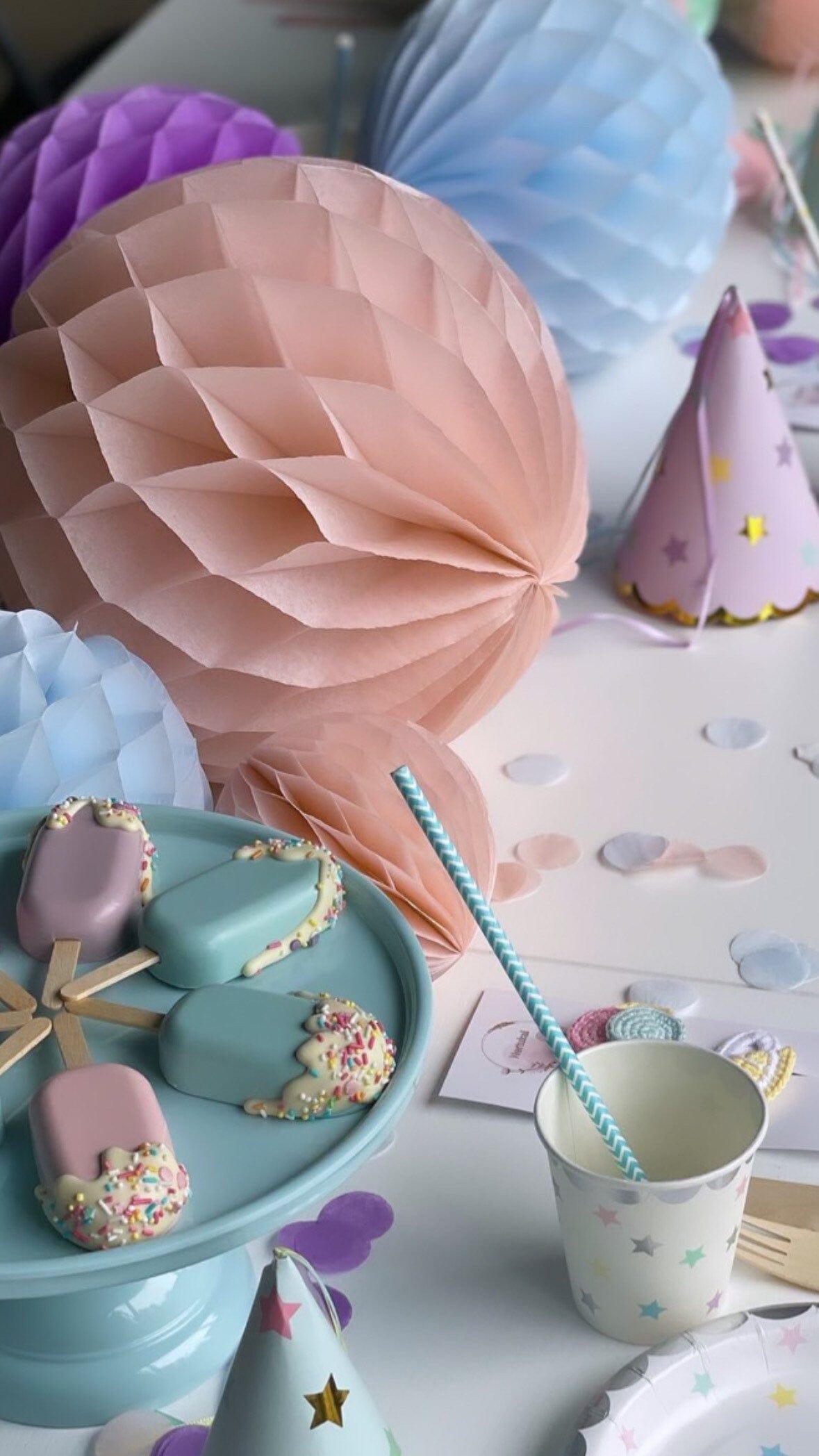Blush, lilac, mint and light blue pastel color paper confetti | mermaid party Biodegradable confetti for wedding, birthday, baby shower