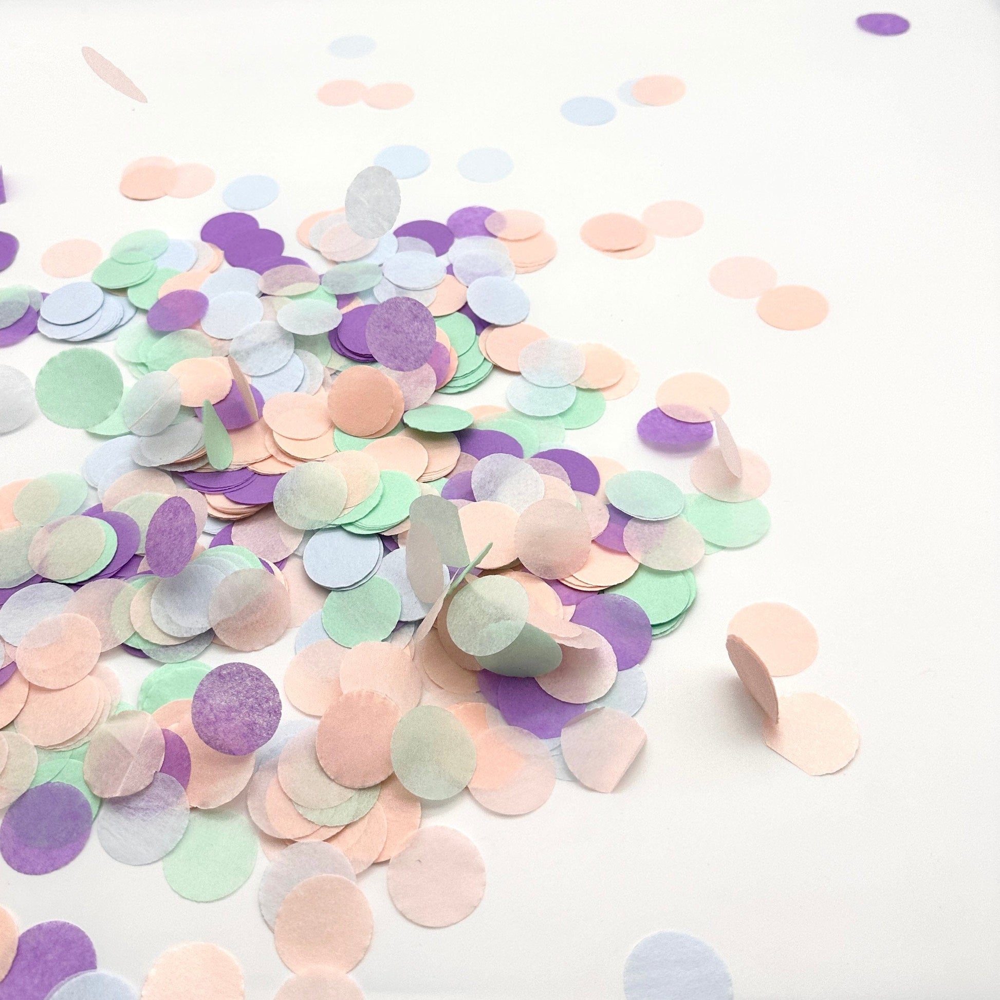 Blush, lilac, mint and light blue pastel color paper confetti | mermaid party Biodegradable confetti for wedding, birthday, baby shower