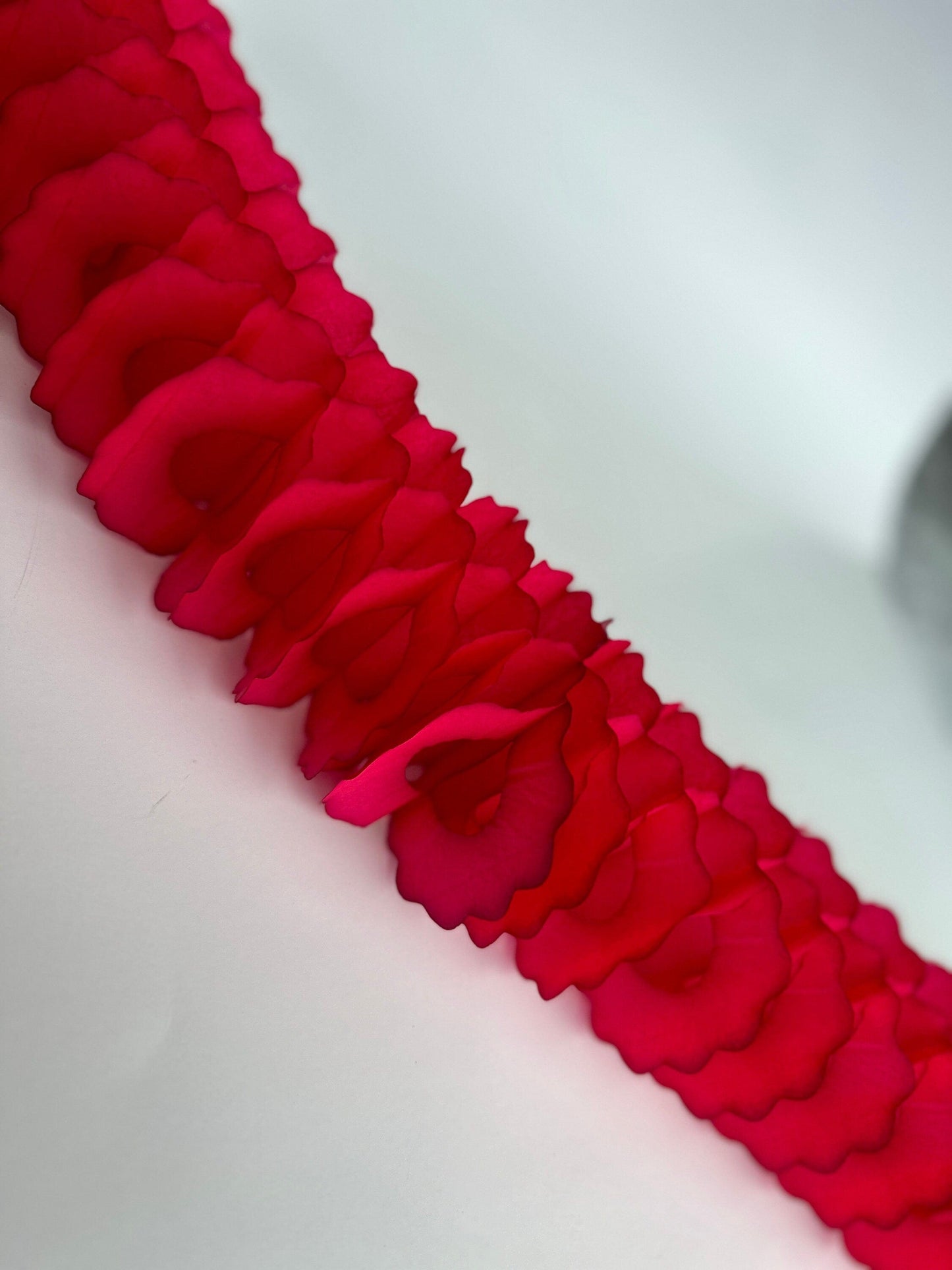 Cranberry Classic vintage Paper Garlands - set of 3 - 142 " / 360cm - reusable