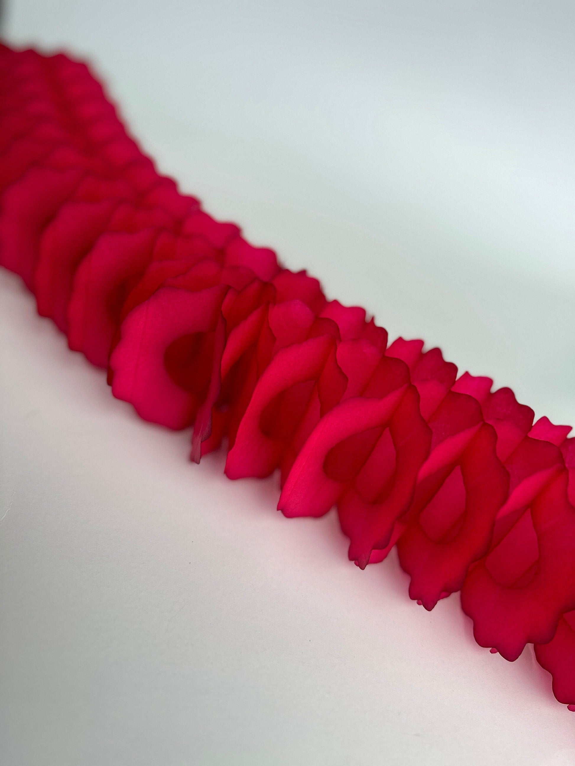Cranberry Classic vintage Paper Garlands - set of 3 - 142 " / 360cm - reusable