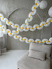 physical Daisy paper party garland, 360cm, daisies birthday decorations, wedding bunting, bridal shower banner, boho party hanging, hippie party Decopompoms