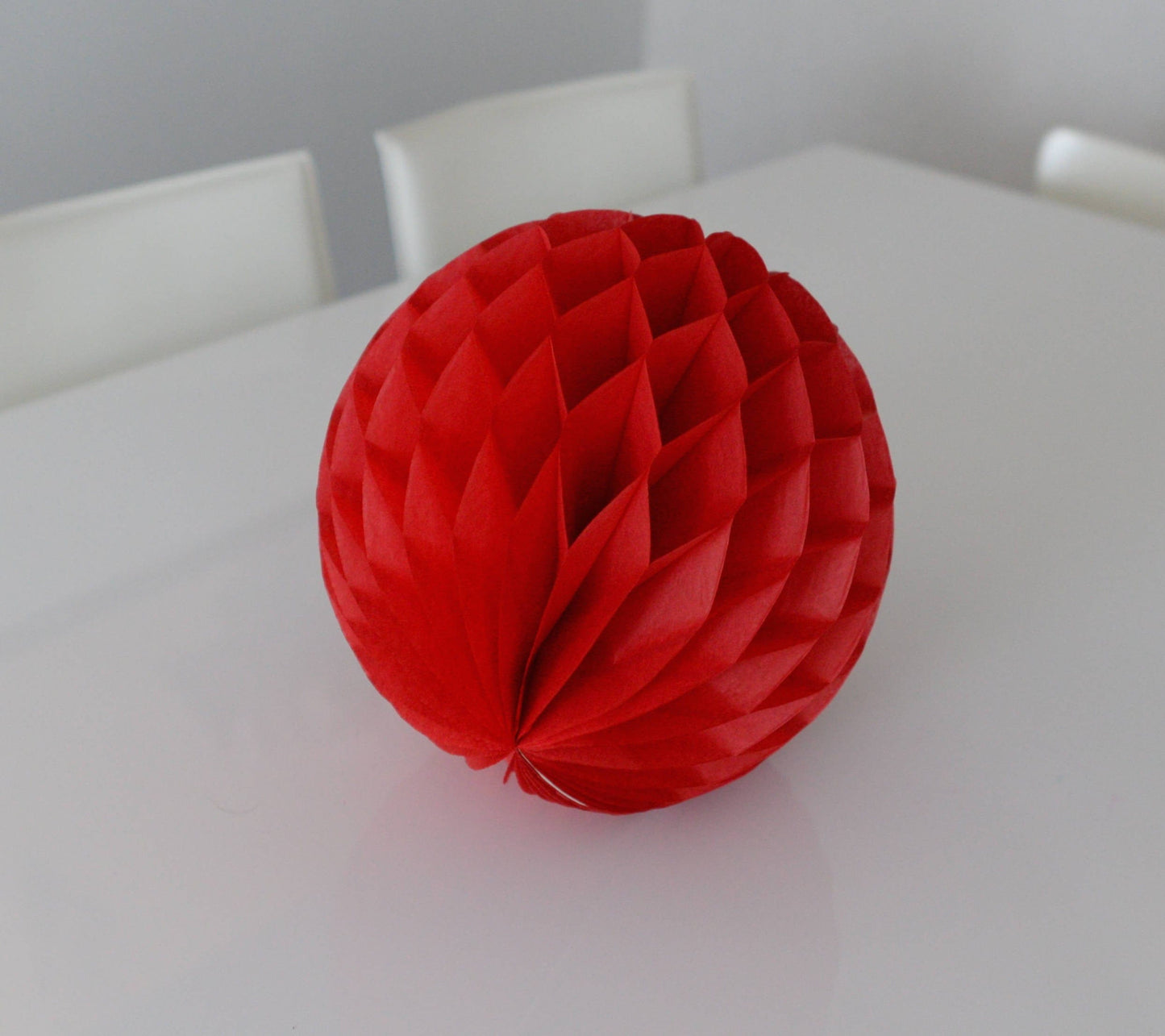 Deep red and holiday green paper honeycomb balls Red and green Christmas pom poms birthday Wedding Party Decoration