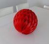 physical Deep red  and holiday green paper honeycomb balls Red and green Christmas pom poms  birthday Wedding Party Decoration Decopompoms