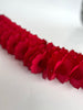physical Deep red  Classic vintage Paper Garlands - set of 3 -  142 