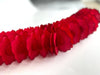 physical Deep red  Classic vintage Paper Garlands - set of 3 -  142 