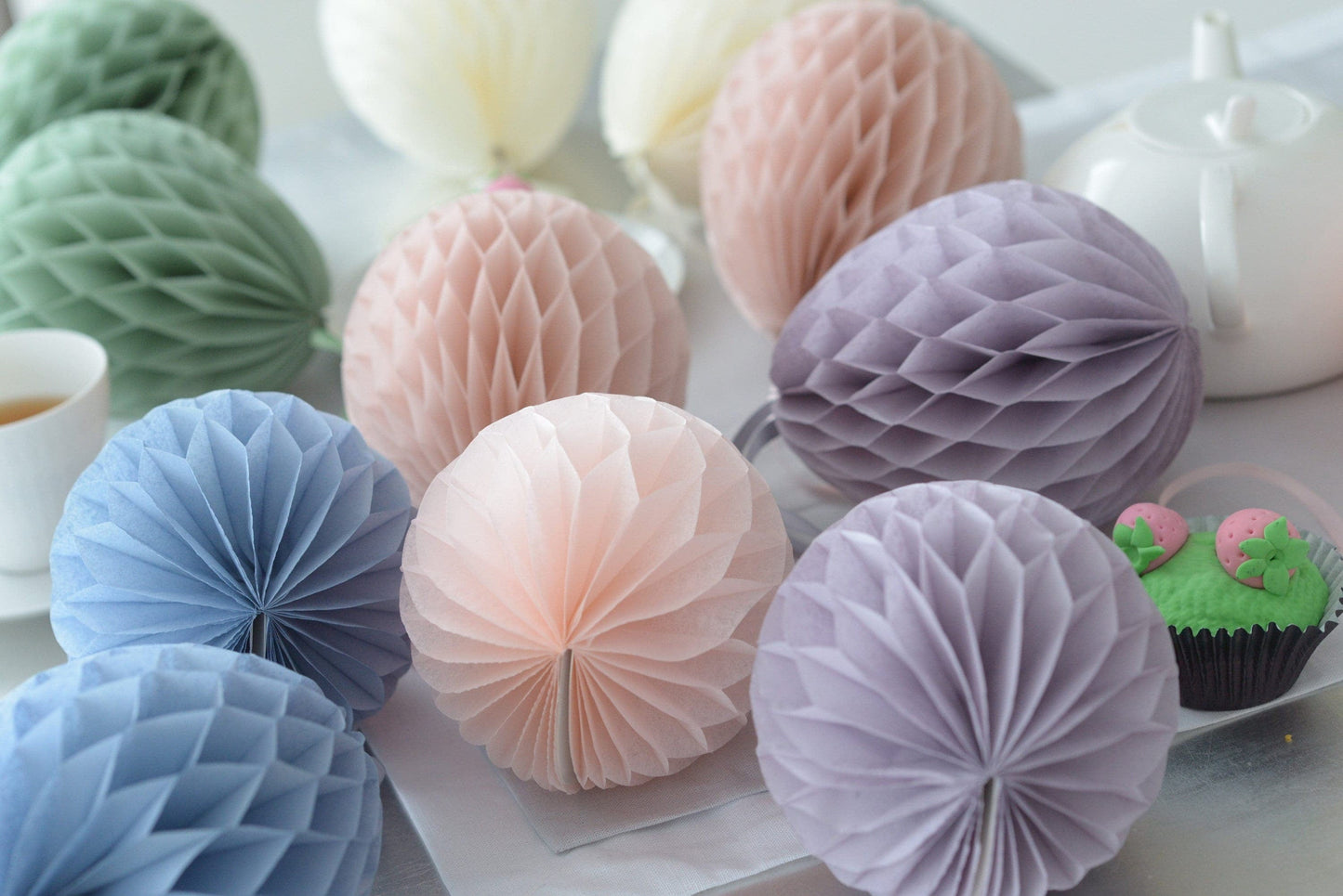 Easter decorations - dusty pink paper easter eggs decorations | easter decorations