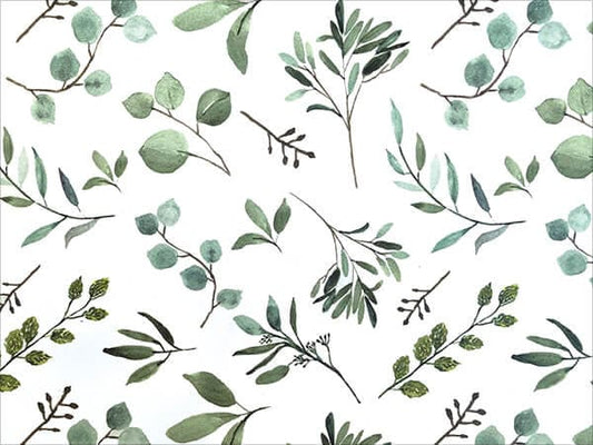 Eucalyptus printed tissue paper sheets - Premium quality gift wrap paper - High quality - eco friendly wrapping