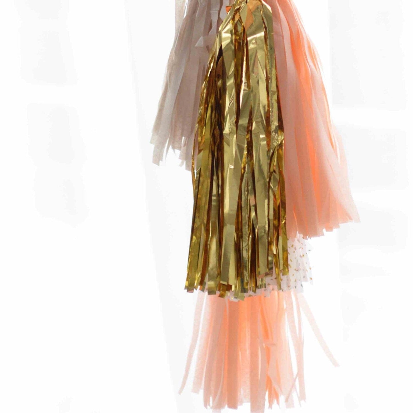 Giant peach balloon with gold, tan, peach tassel tail Peach birthday decorations, wedding, baby shower, bridal shower, sweet sixteen decor