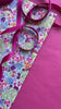 physical Gift wrapping set - liberty flowers, fuchsia pink and ribbon -floral tissue paper Decopompoms