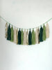 physical Green and gold Paper Tassel Garland finge bunting Birthday garland paper decorations Fringe garland baby shower bridal shower balloon tail Decopompoms
