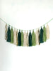 physical Green and gold Paper Tassel Garland finge bunting Birthday garland paper decorations Fringe garland baby shower bridal shower balloon tail Decopompoms