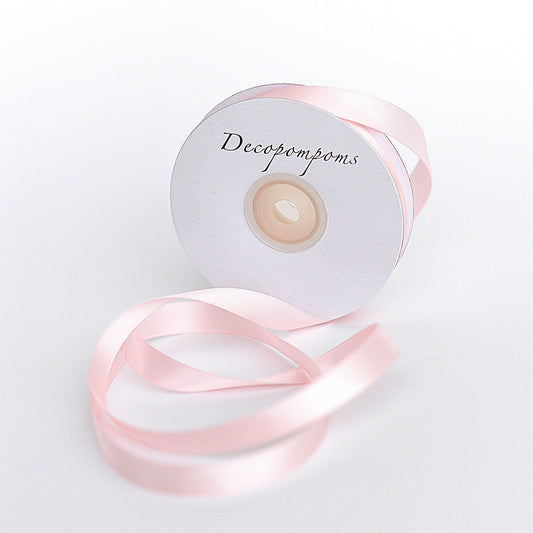 Light pink Ribbon double sided satin ribbon full roll 25m - 6mm / 12mm Gift Wrapping pink satin ribbon Ribbon blush Gift Ribbon Decorations