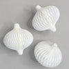 physical White mini paper baubles honeycomb decorations - 3 baubles | Christmas decor | paper decorations | Christmas decorations Mini baubles 8cm Decopompoms