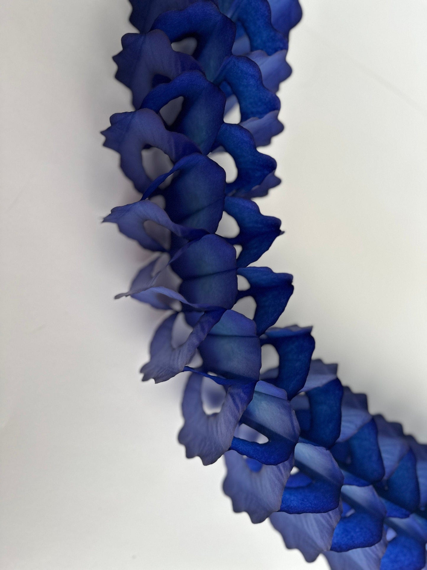Navy blue Classic vintage Paper Garlands - set of 3 - 142 " / 360cm - reusable