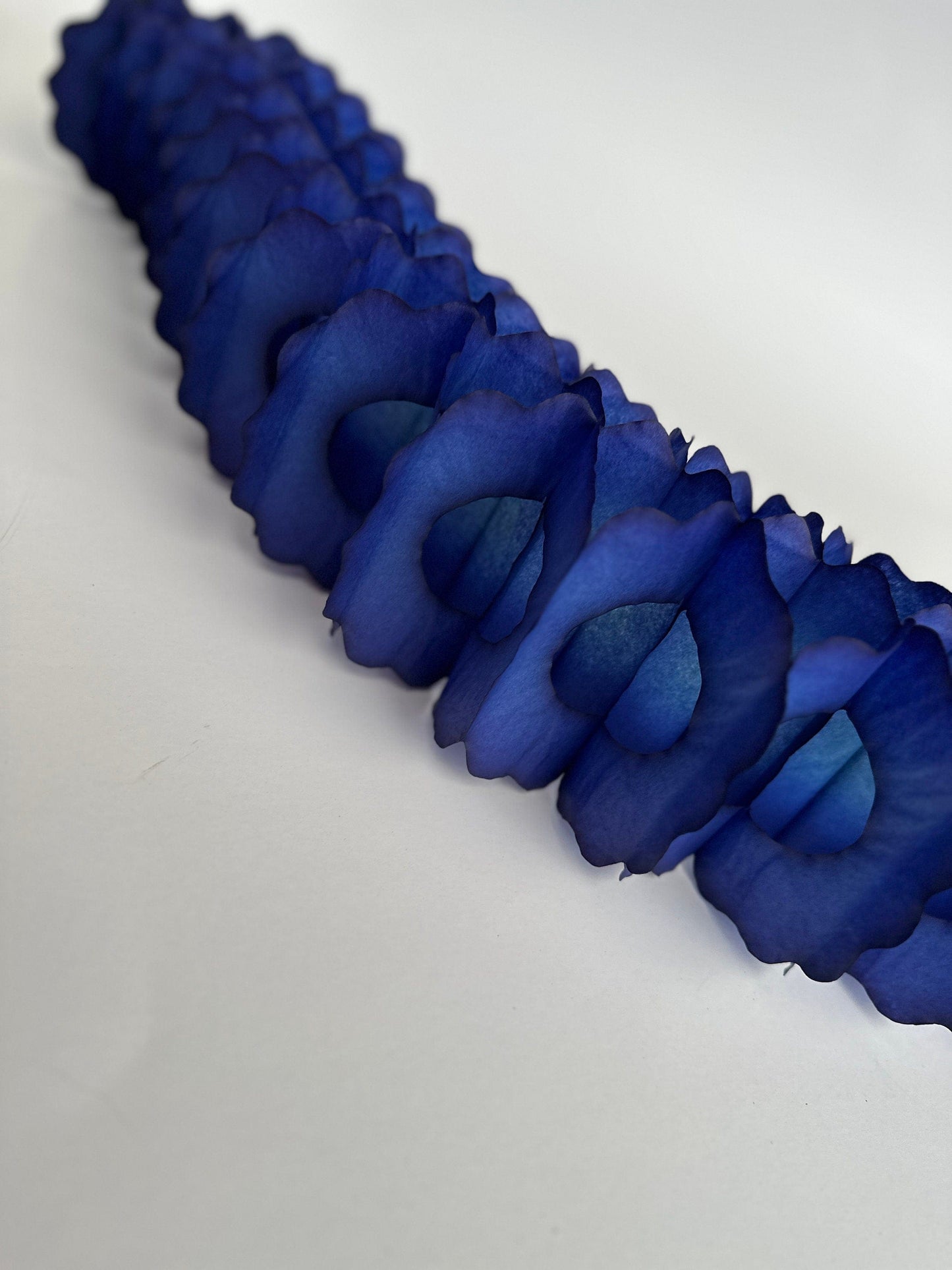 Navy blue Classic vintage Paper Garlands - set of 3 - 142 " / 360cm - reusable