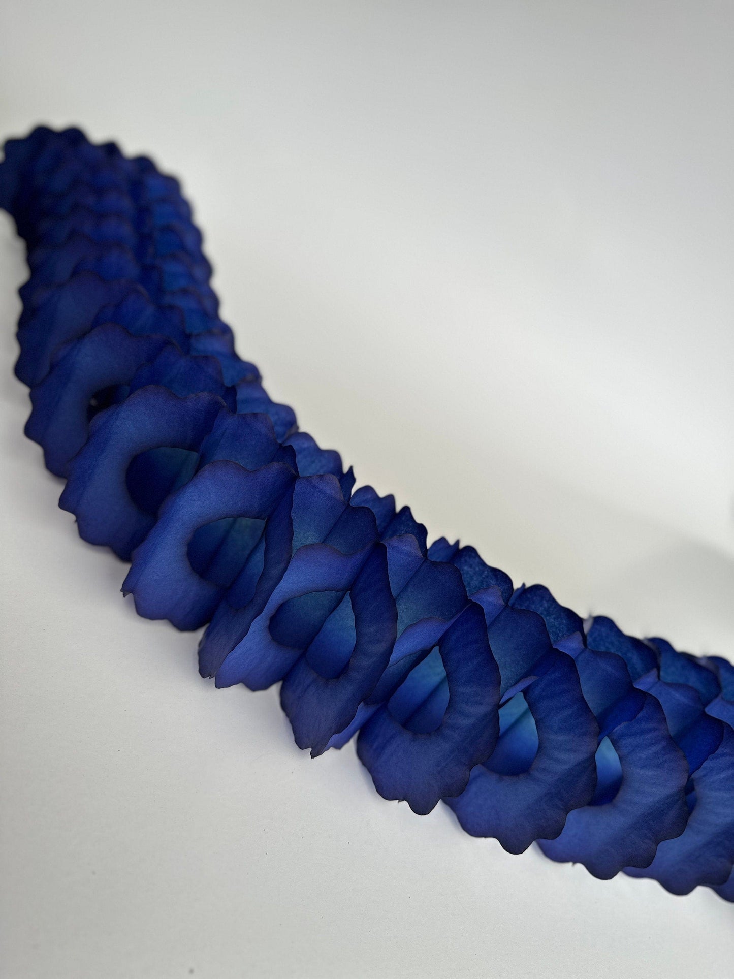Navy blue Classic vintage Paper Garlands - set of 3 - 142 " / 360cm - reusable