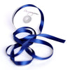 physical Navy blue double sided satin ribbon full roll 25m 6 / 12 mm dark blue Gift Wrap ribbon midnight blue Ribbon Gift Ribbon Decoration Wrapping Decopompoms