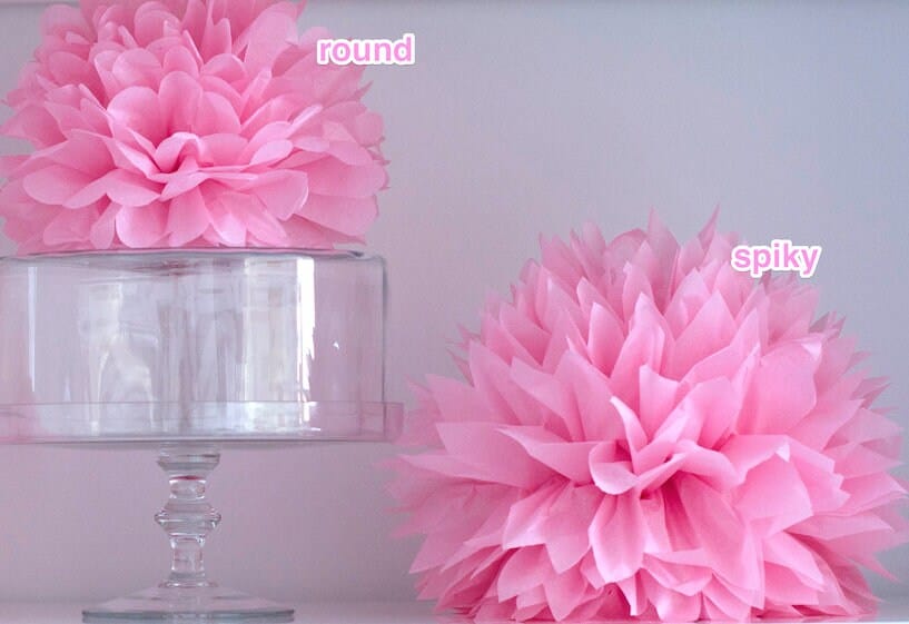 Neutral Tissue Paper Pom Pom party decoration Set Beige, Ivory, mocha, Tan - 12 Psc paper flower Pom Poms in 3 Sizes wedding birthday decor