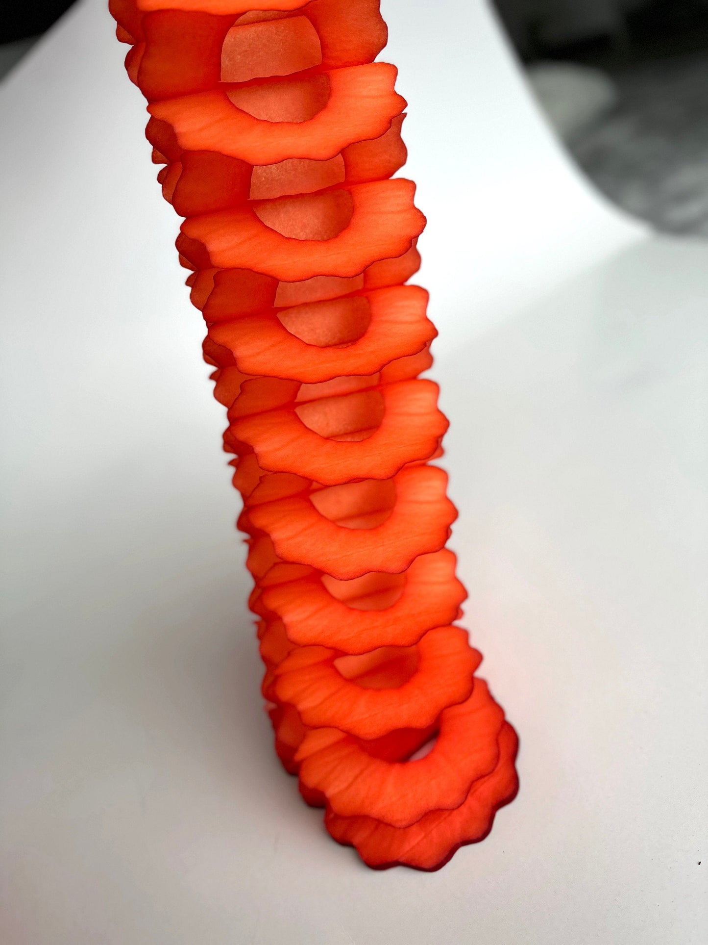 Orange Classic vintage Paper Garlands - set of 3 - 142 " / 360cm - reusable