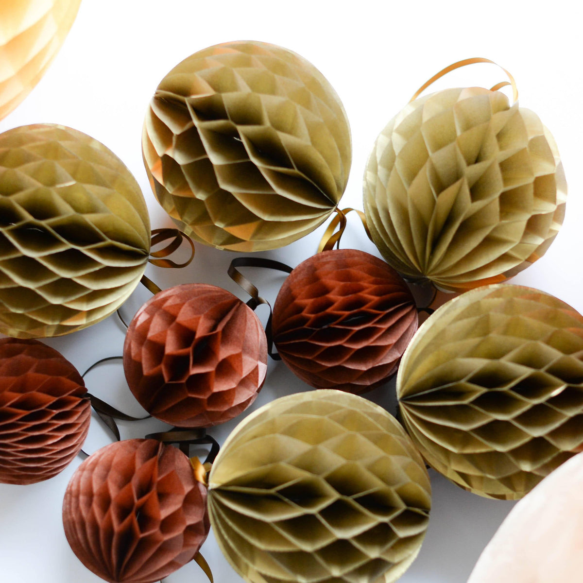 Paper Christmas tree decoration | Honeycomb balls | New year decoration | Winter party decor